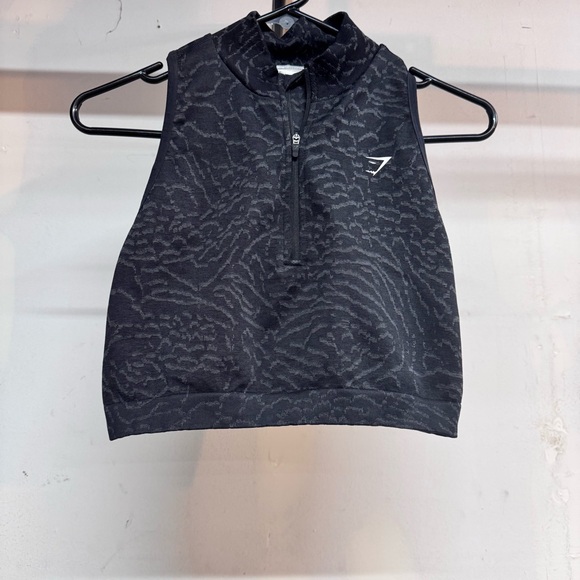 Gymshark Other - Gymshark ADAPT ANIMAL SEAMLESS CROP 1/2 ZIP size large